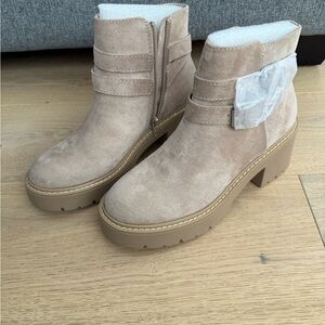 Madden Girl Beige Ankle Booties